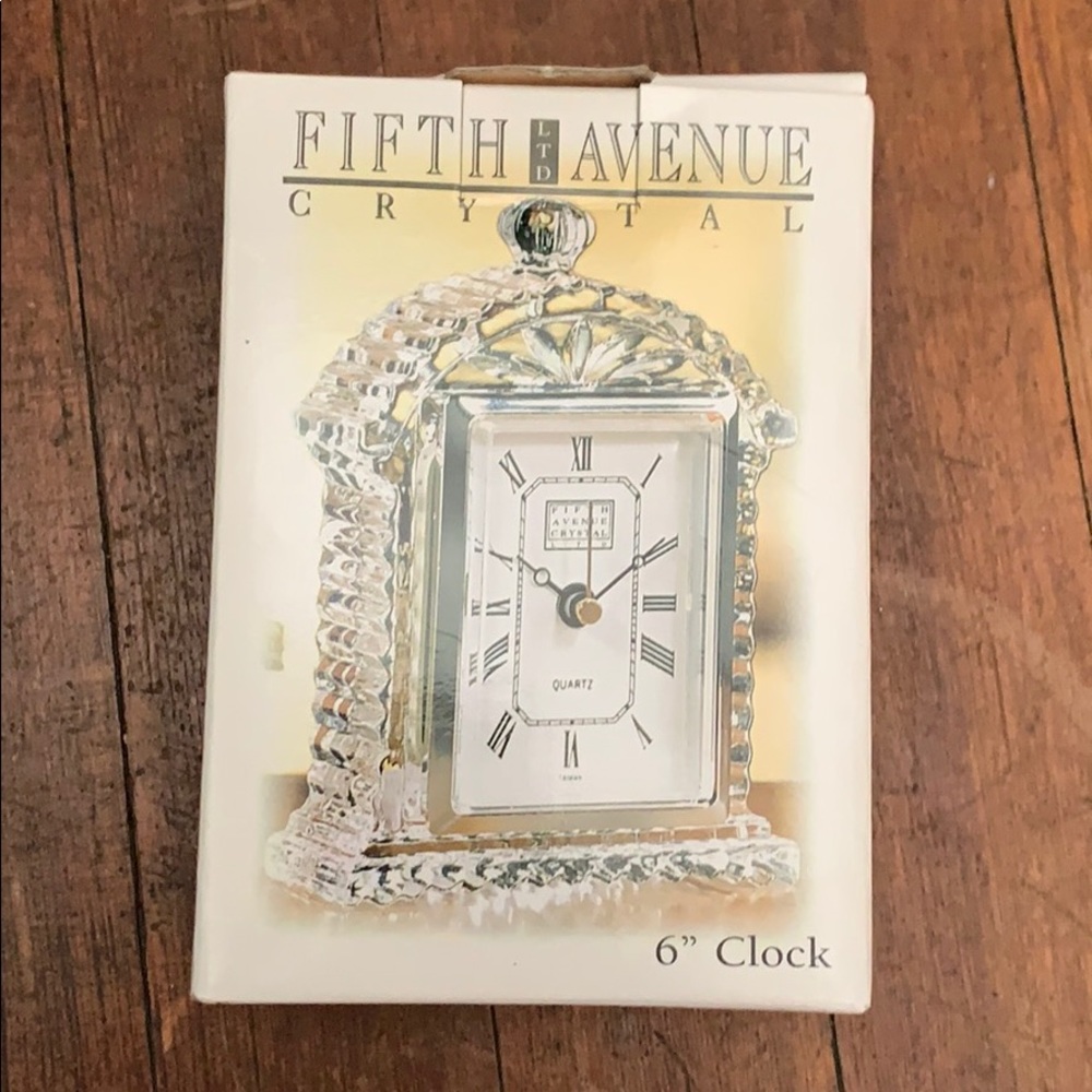 6” Crystal Clock